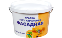 Краска акриловая "Фасадная" для фасадов и интерьеров