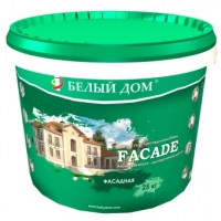 Белый дом "Фасадная" акриловая краска