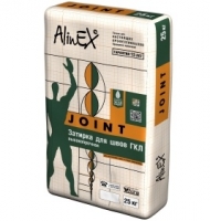 Затирка для швов AlinEX ГКЛ "JOINT", 25 кг.