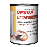 Эмаль д/рад.АЛКИД белая 3 кг. Ореол